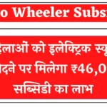 महिलाओं को इलेक्ट्रिक स्कूटर खरीदने पर मिलेगा ₹46,000 सब्सिडी का लाभ Two Wheeler Subsidy